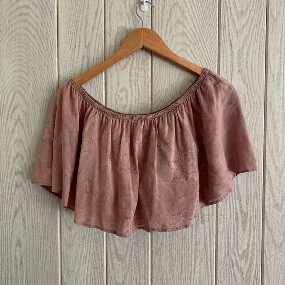 Blue Life Off-The-Shoulder top, Pink Tie-Dye, M - Picture 2 of 8